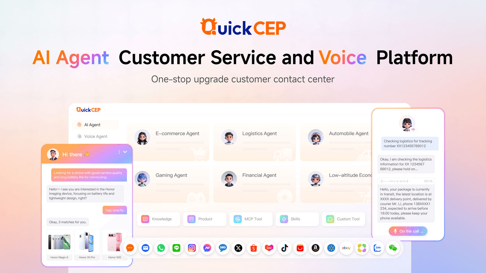 QuickCEP: AI Support Agent screenshot 1