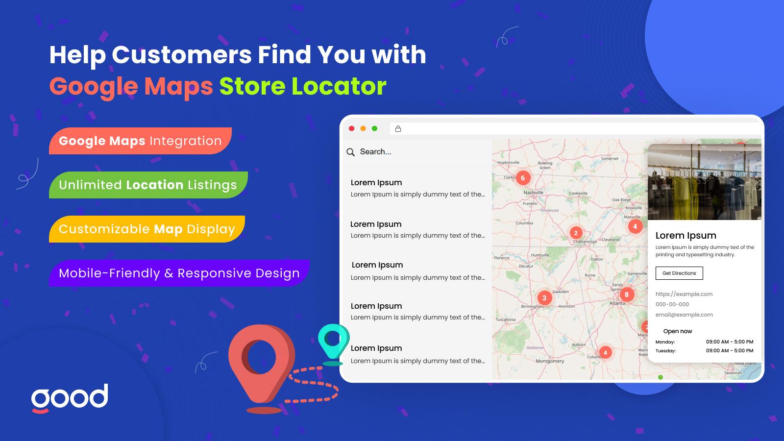 GA: Google Maps+Store Locator screenshot 1