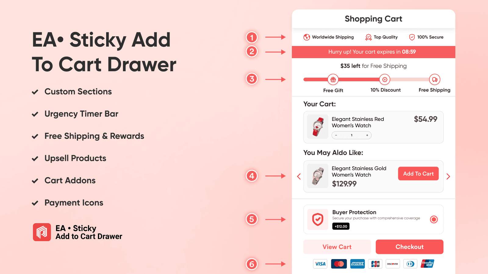 EA • Sticky Add to Cart Drawer screenshot 1