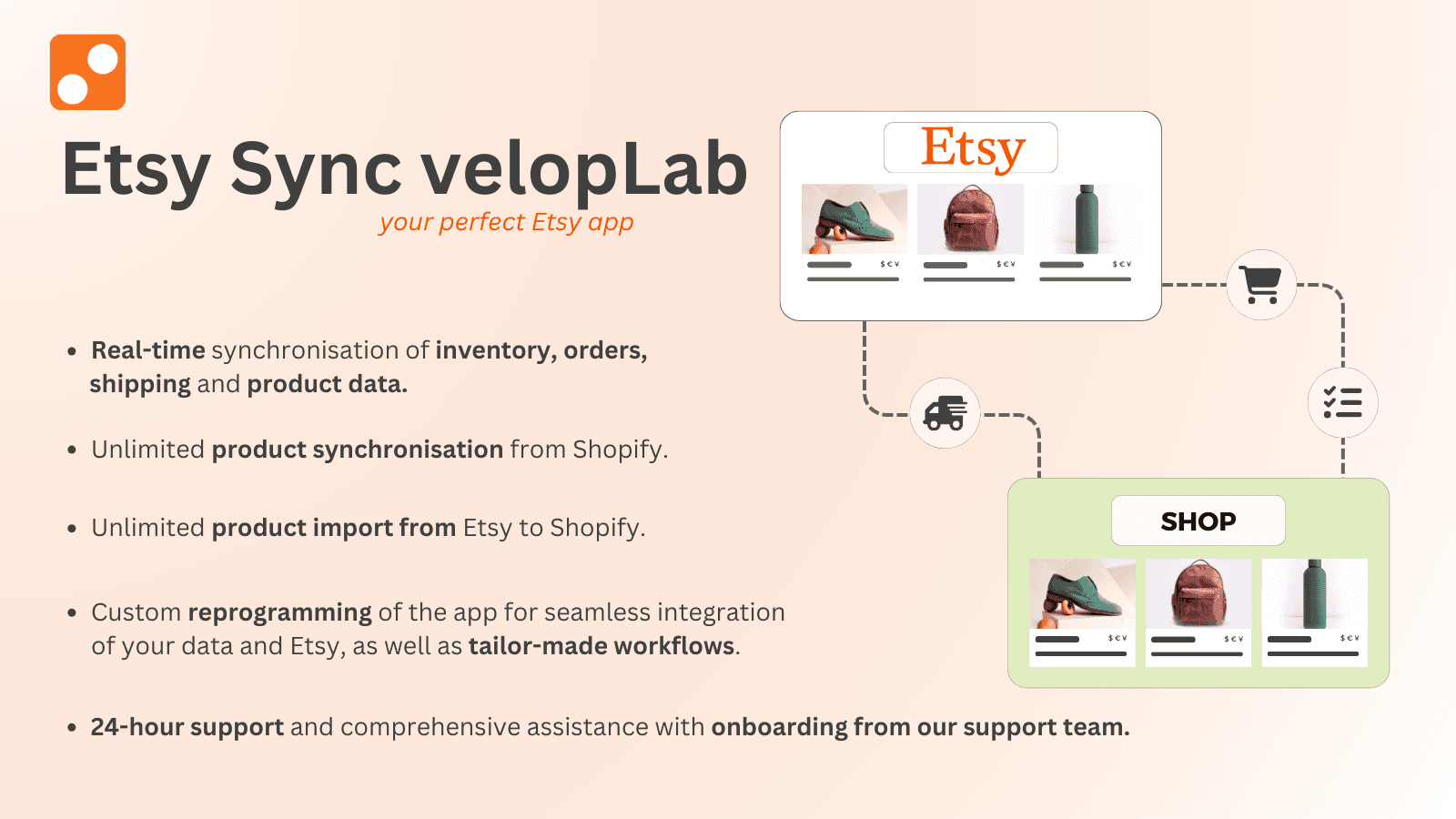 velopLab Etsy Sync & Importer screenshot 1