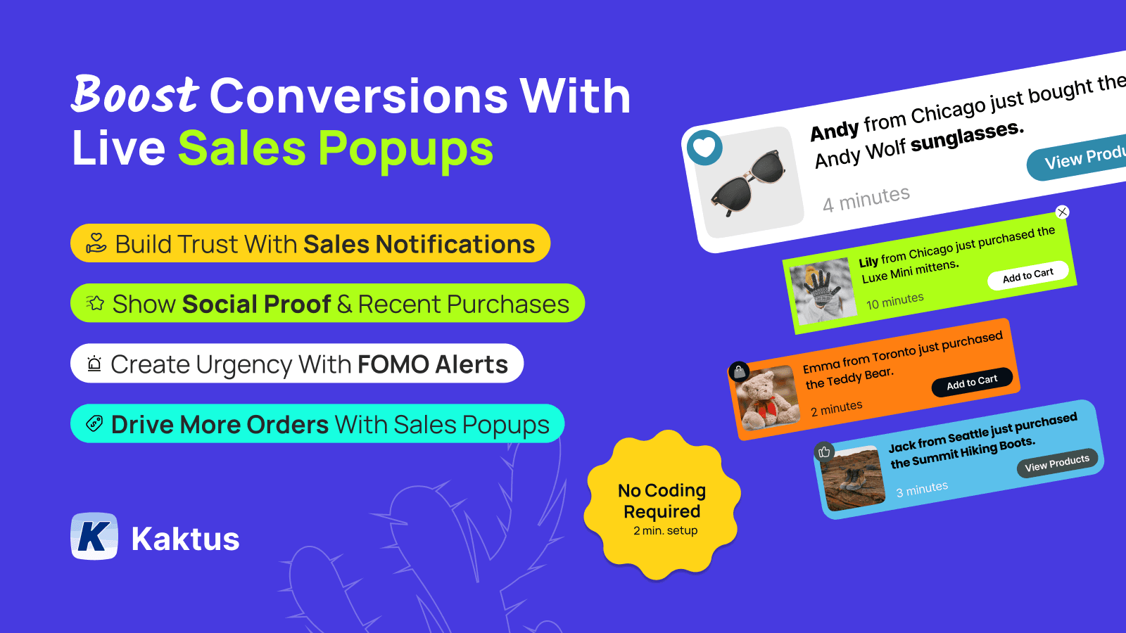 SALES POP UP:Fomo+Social Proof screenshot 1