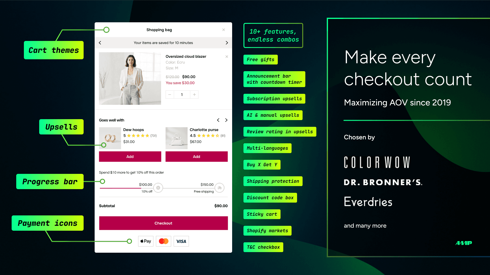 Amp Slide Cart Upsell Drawer screenshot 2