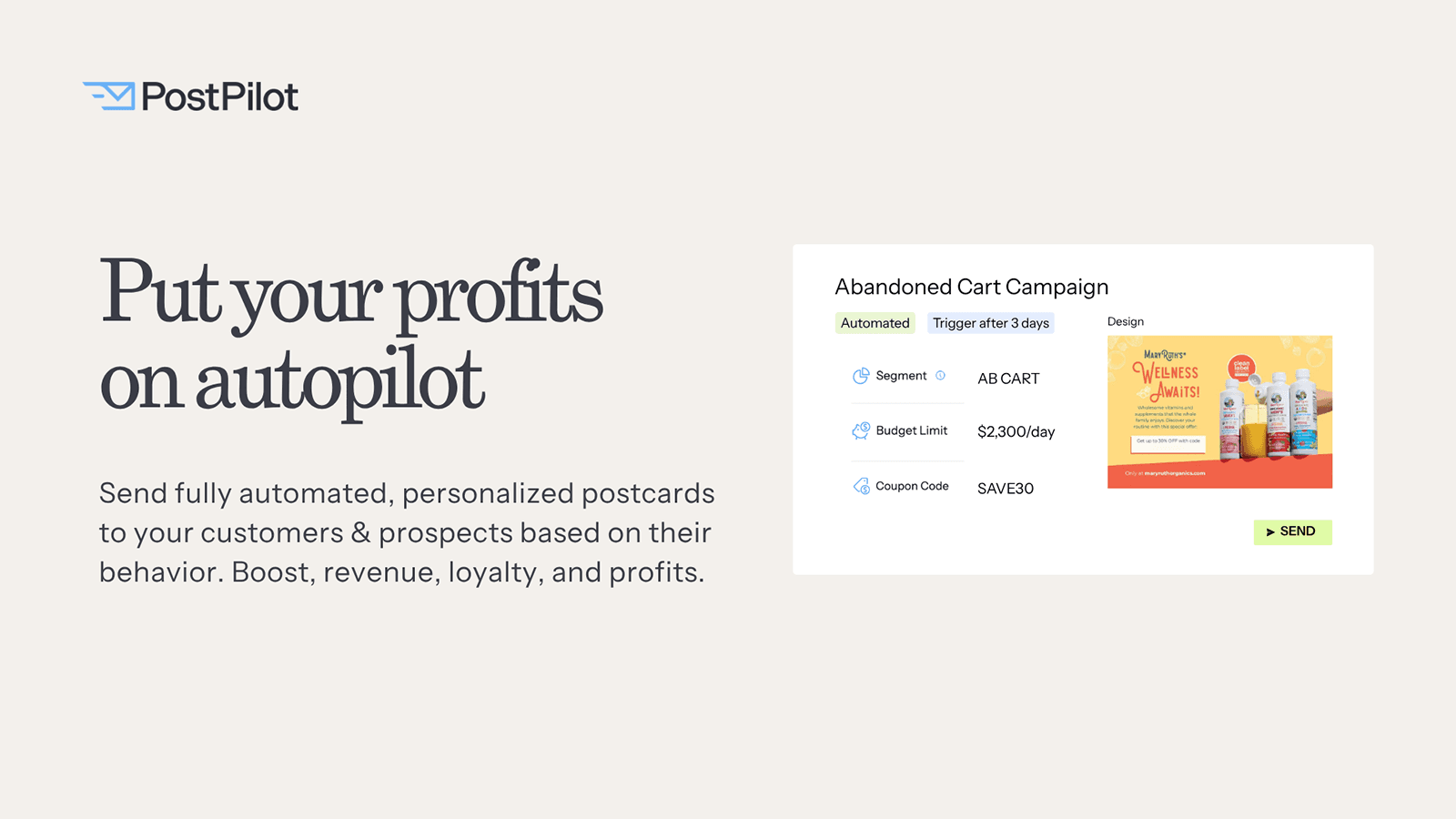 PostPilot Direct Mail Platform screenshot 1