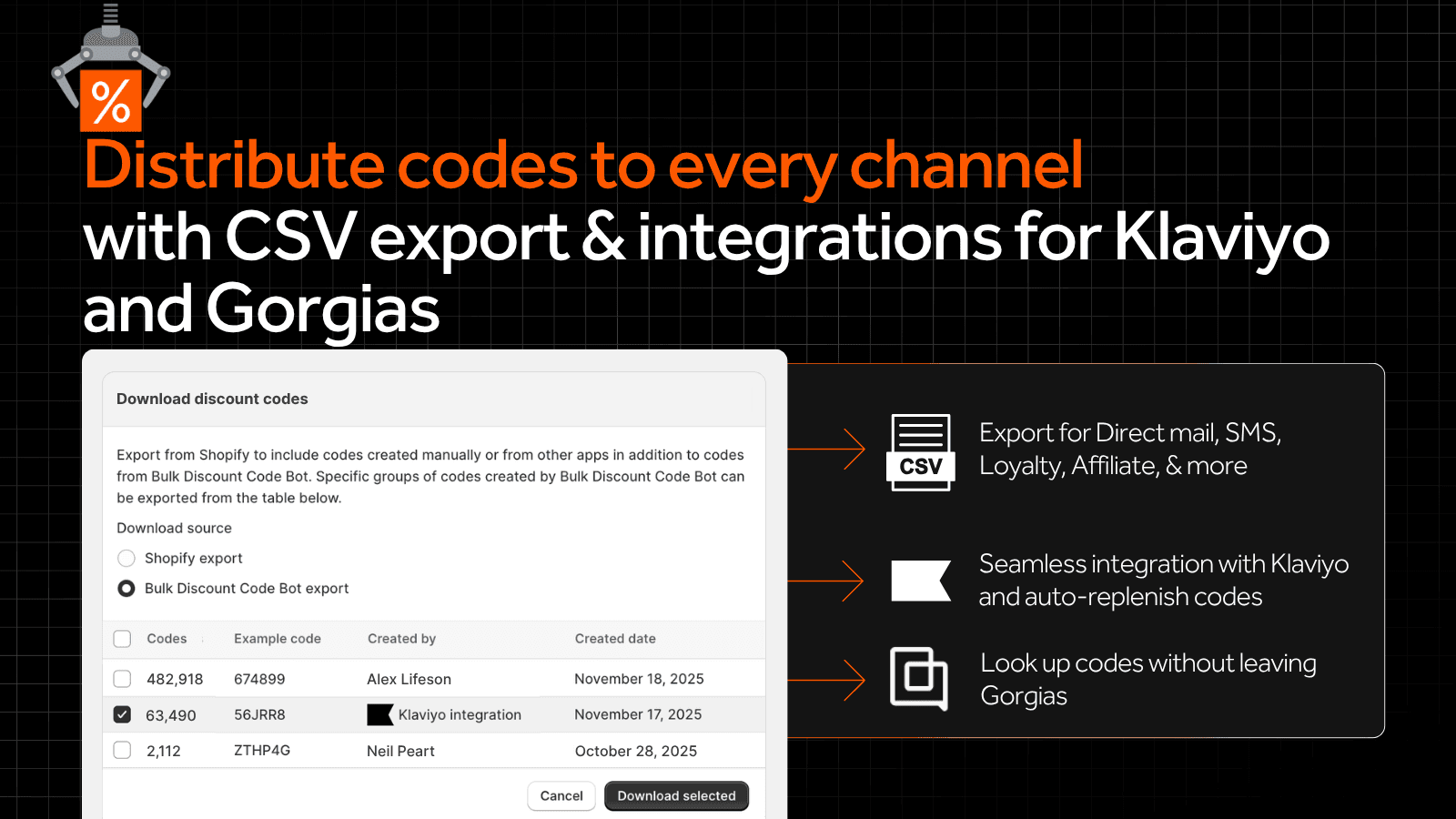 Bulk Discount Code Bot screenshot 2