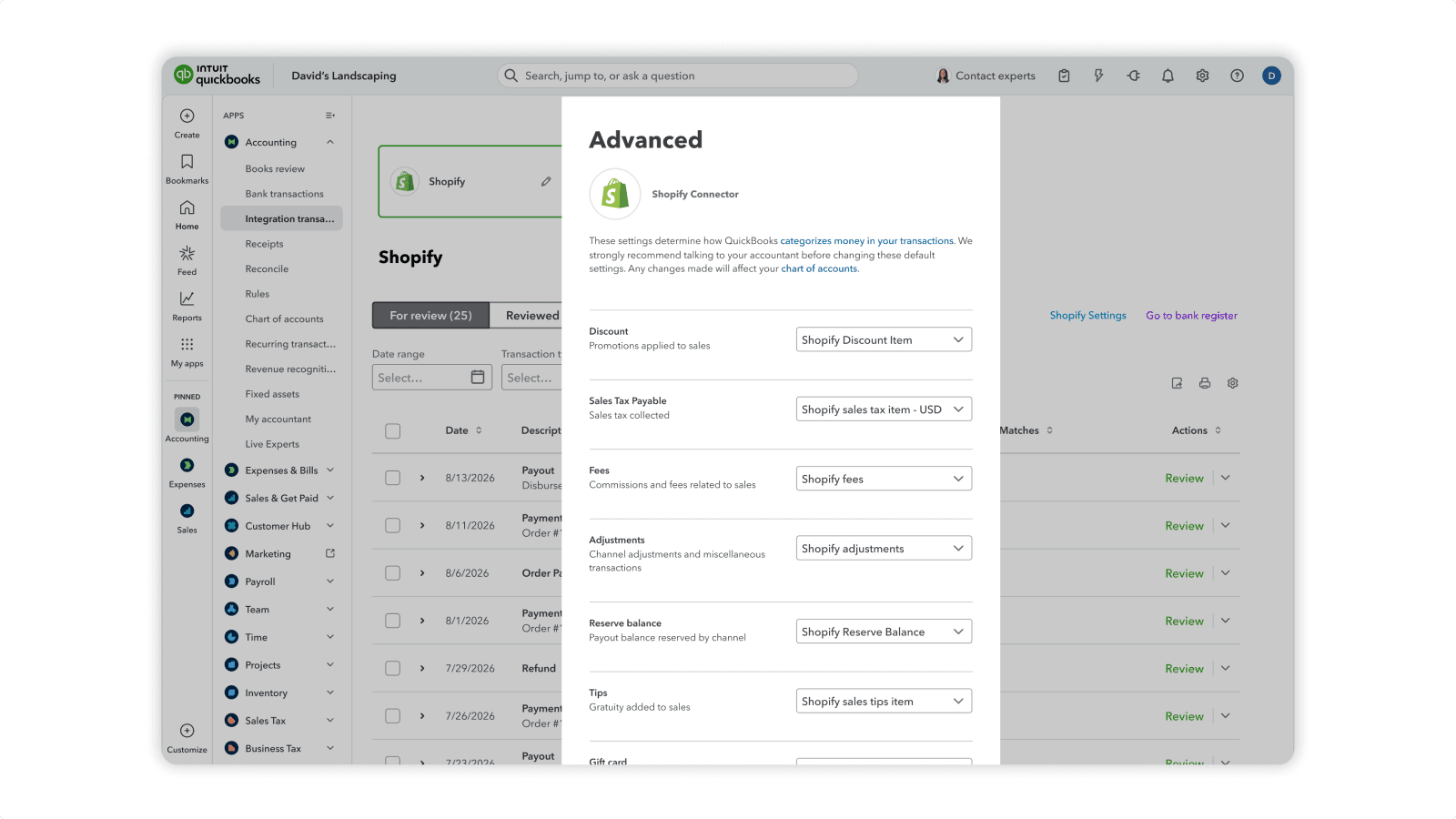 QuickBooks Online screenshot 2