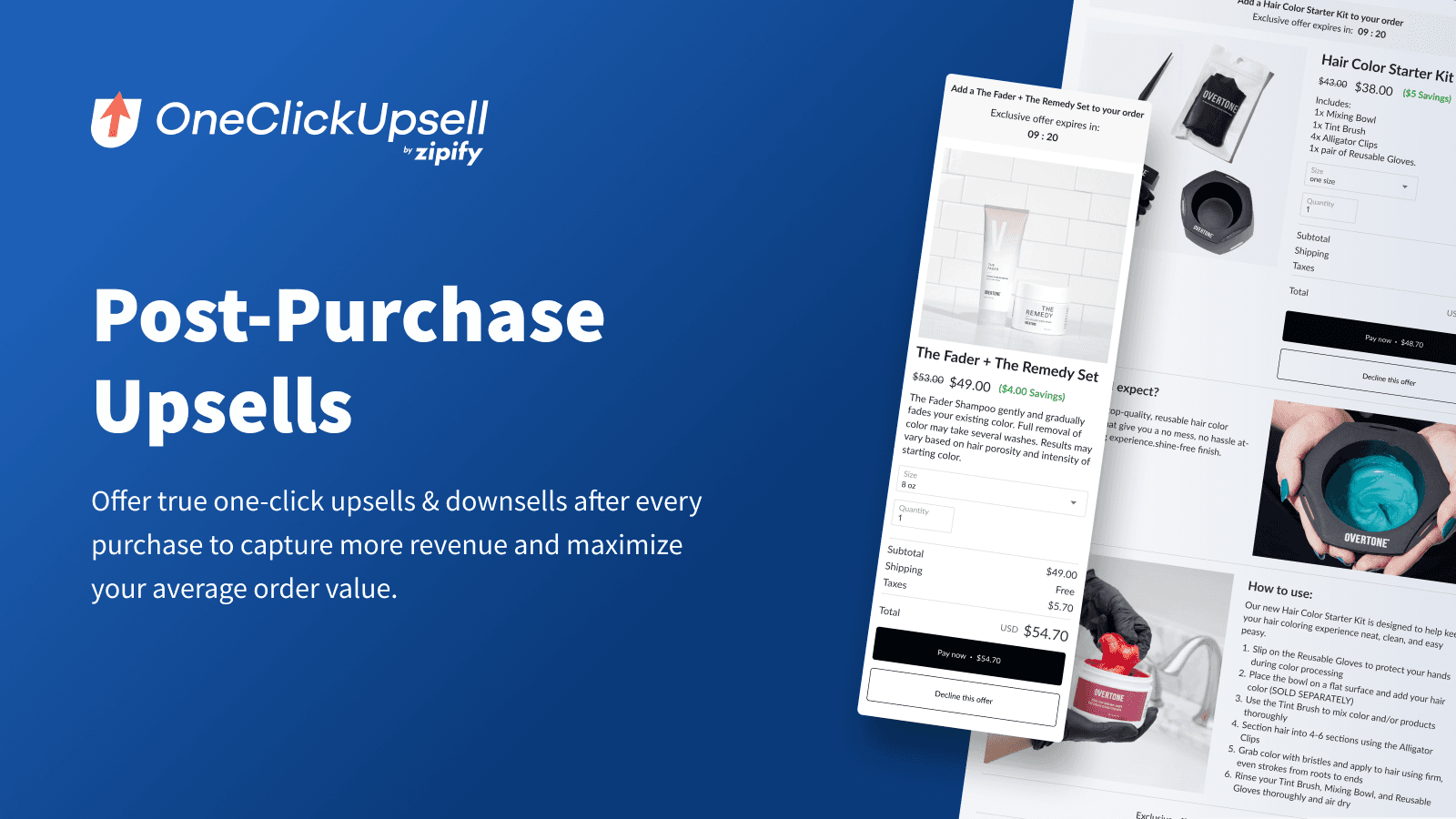 One Click Upsell ‑ Zipify OCU screenshot 2