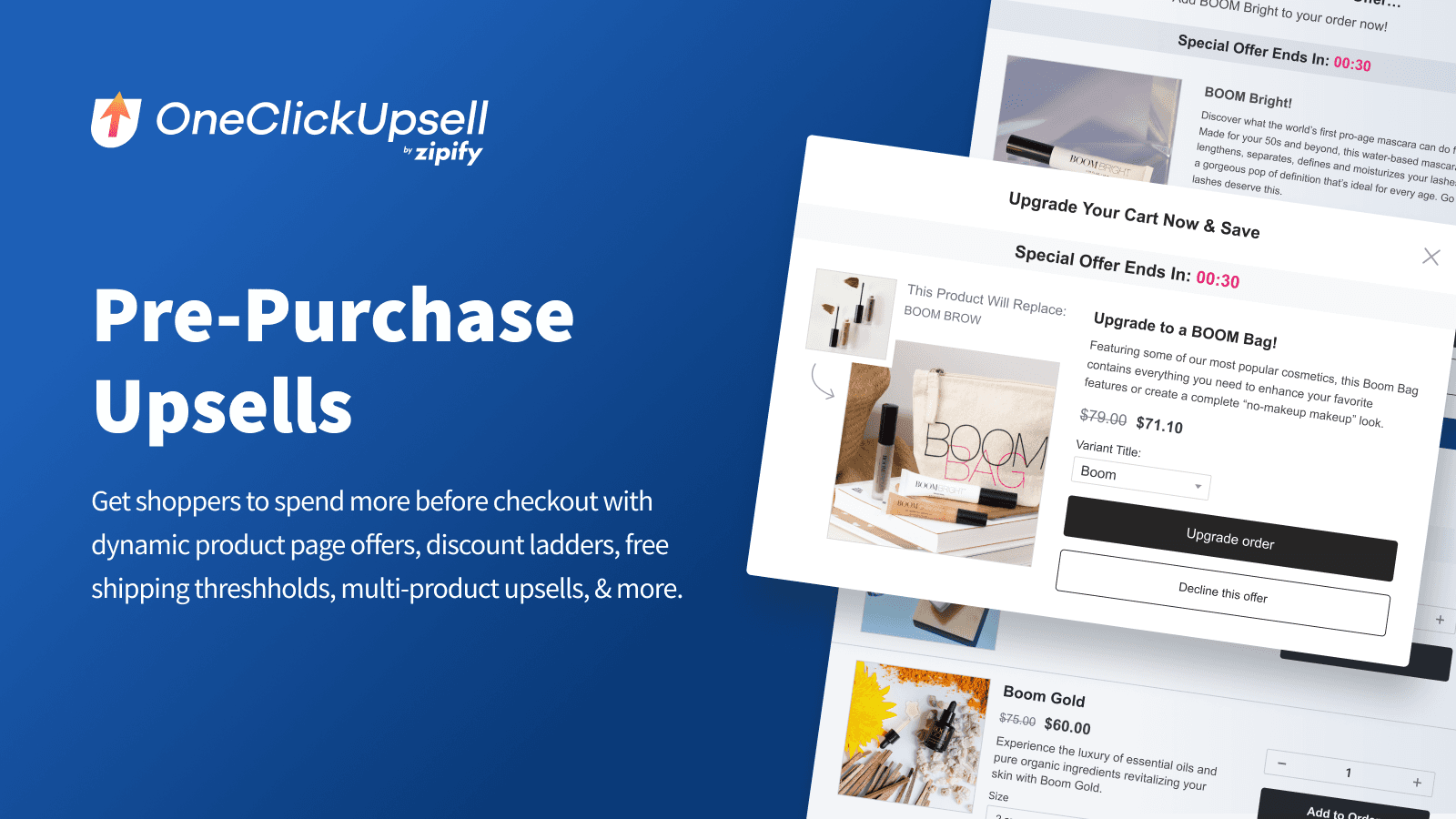 One Click Upsell ‑ Zipify OCU screenshot 1