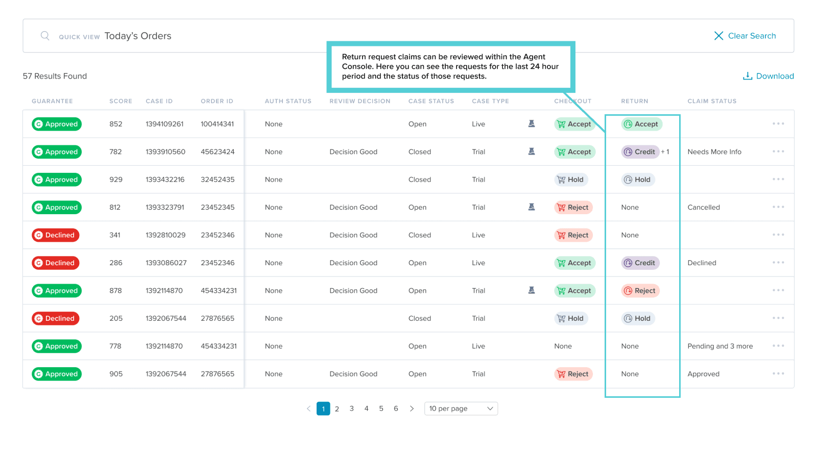 Signifyd screenshot 2
