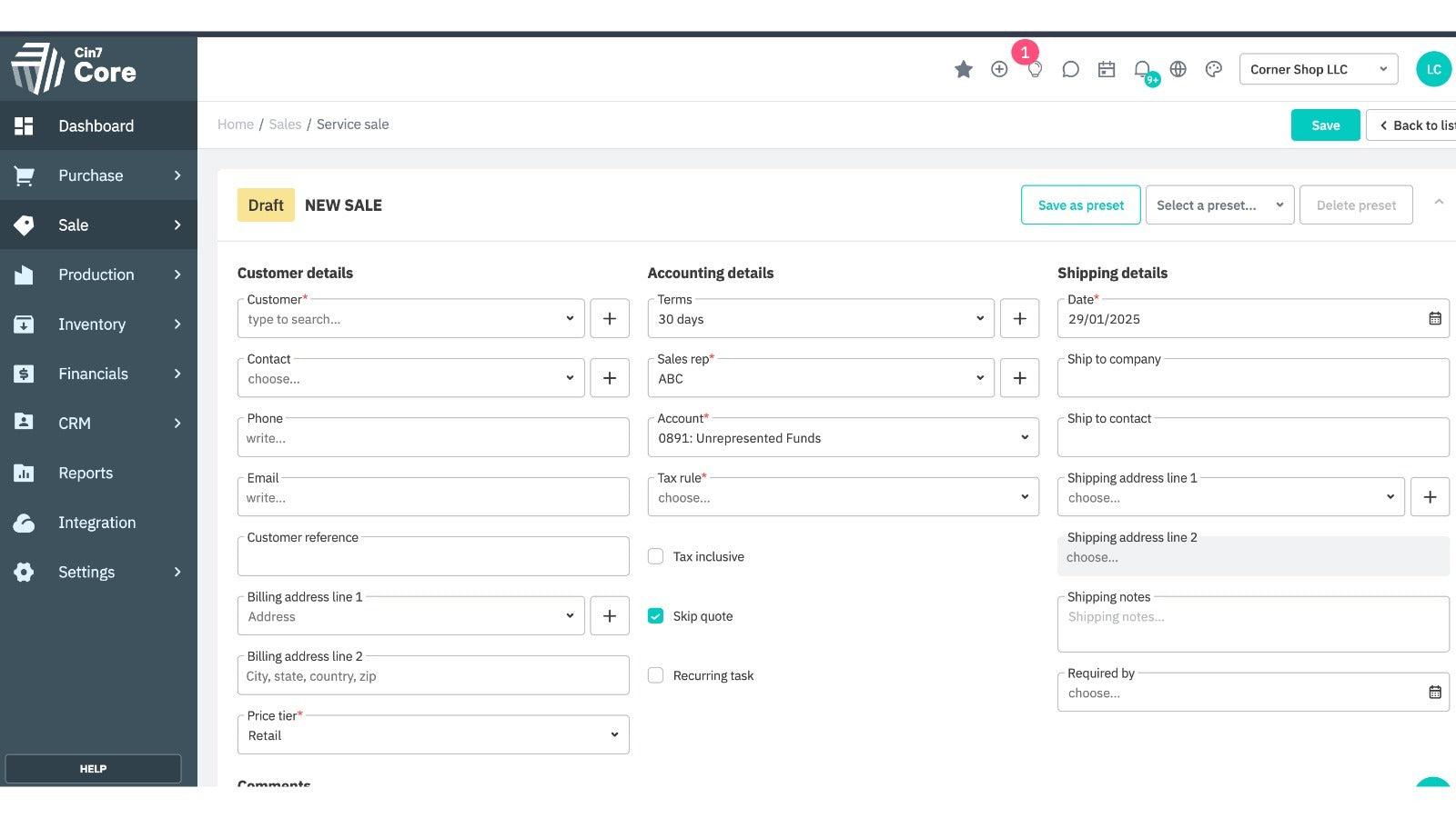 Cin7 Core Inventory Management screenshot 2