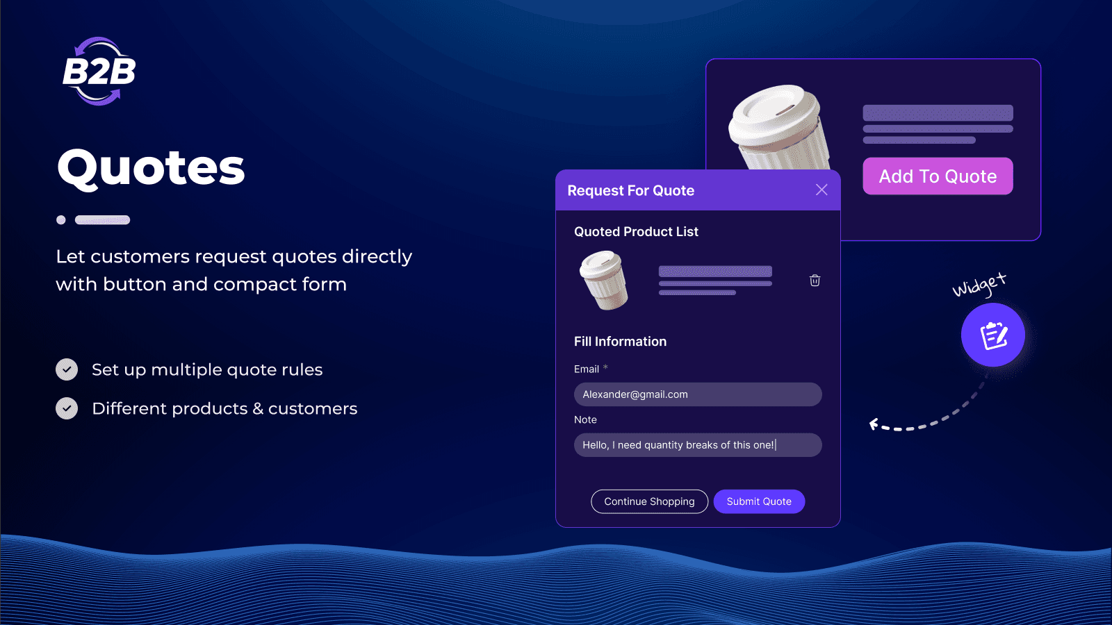 BSS B2B Order, Request a Quote screenshot 2