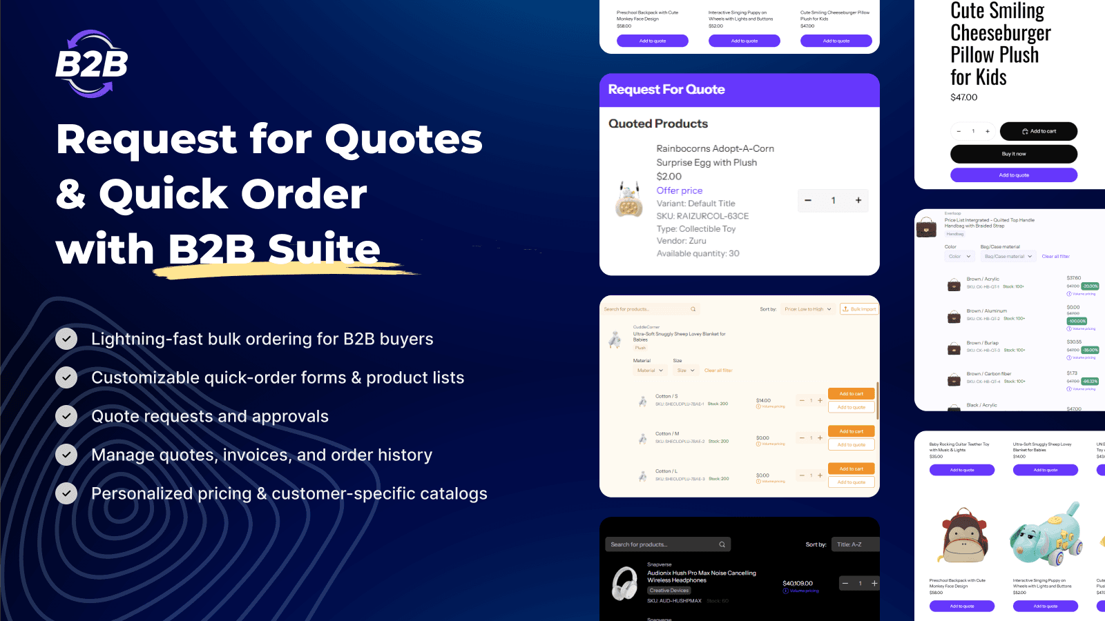 BSS B2B Order, Request a Quote screenshot 1