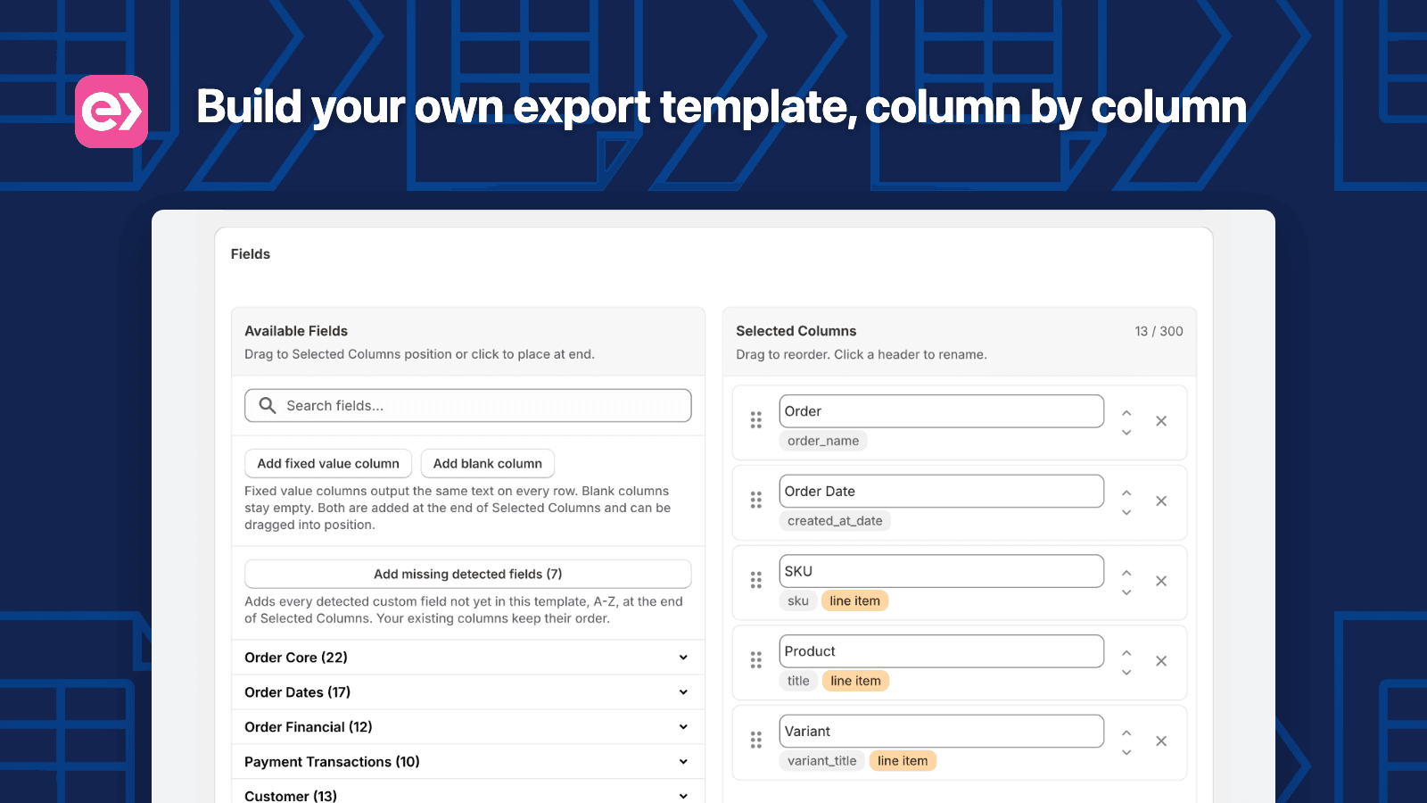 Exportify: Custom Order Export screenshot 2