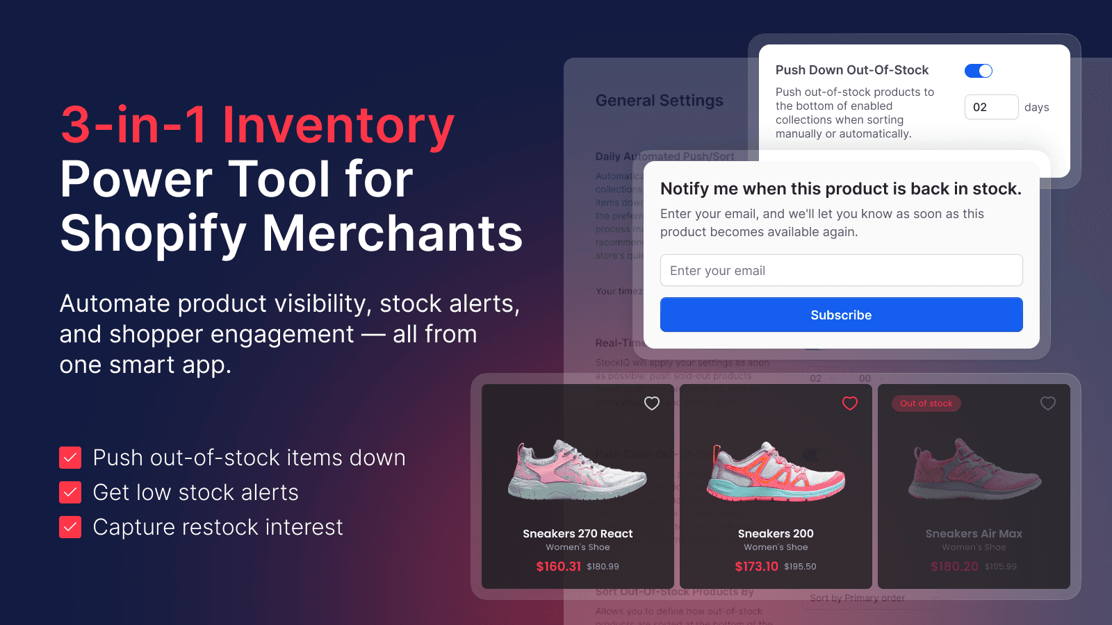 StockIQ ‑ Out‑of‑Stock Manager screenshot 1