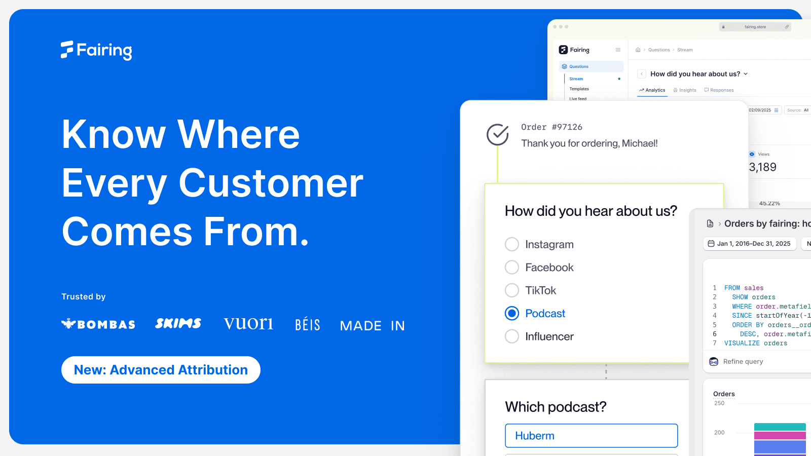Fairing Post Purchase Surveys screenshot 1