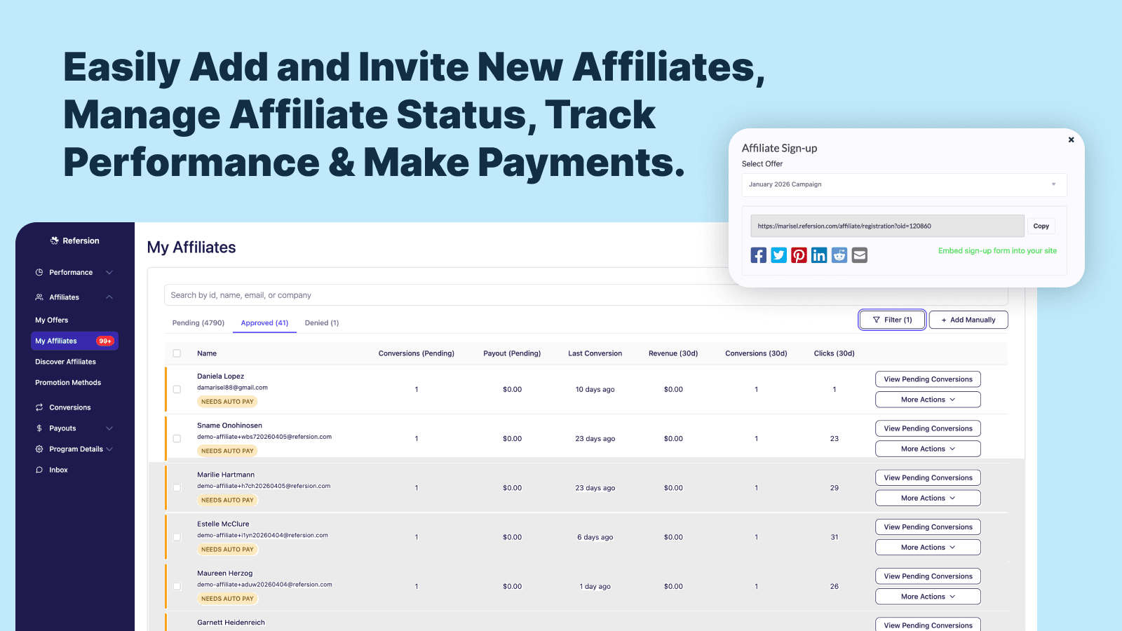 Refersion Affiliate Marketing screenshot 2