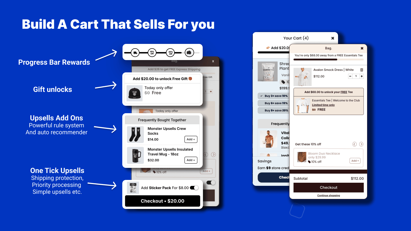Monster Cart Upsell+ Free Gift screenshot 2