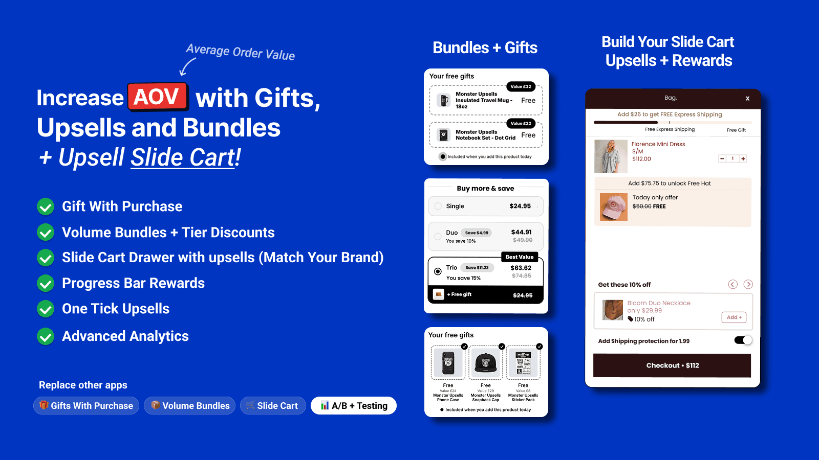 Monster Cart Upsell+ Free Gift screenshot 1
