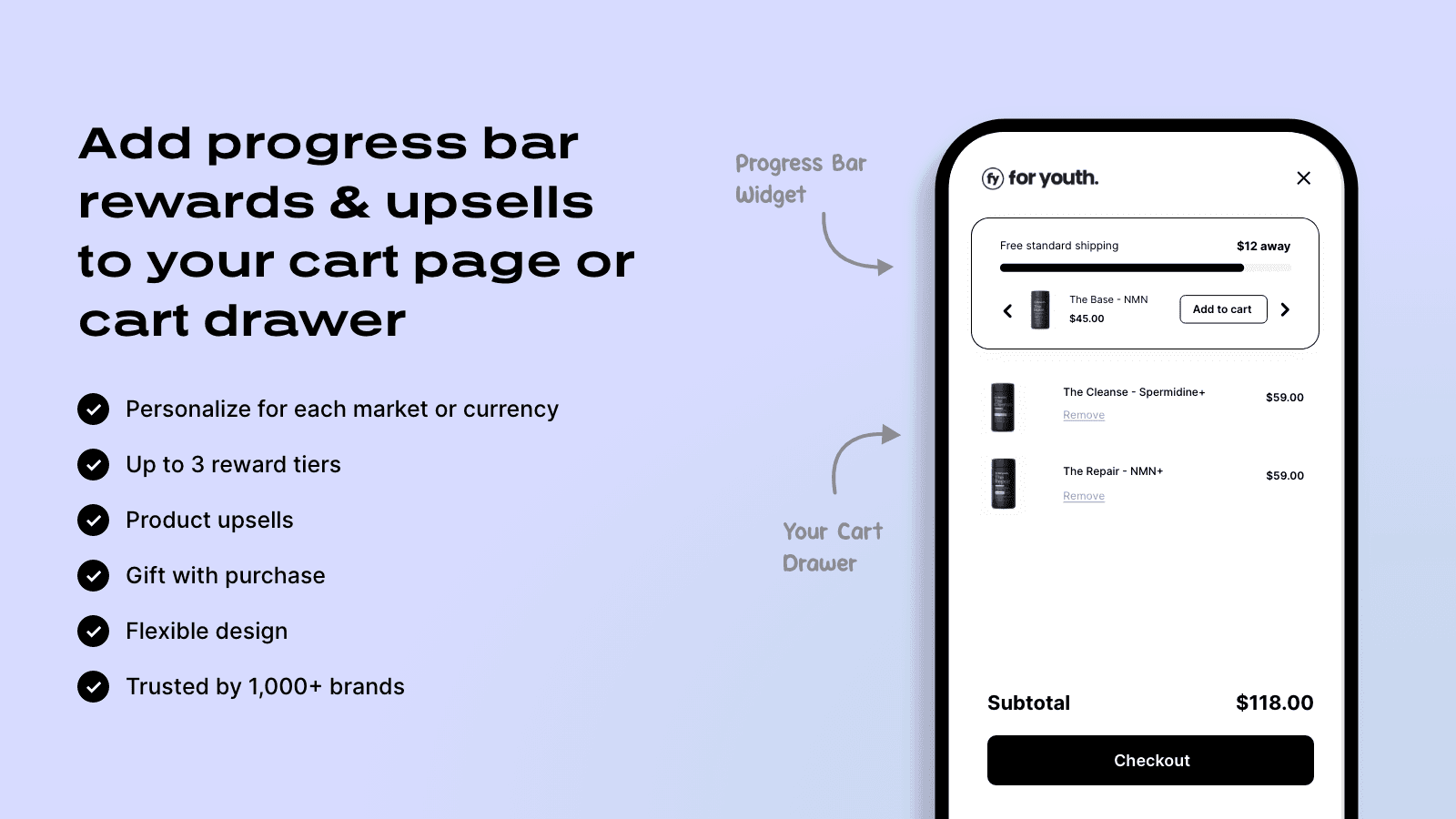 Progressify: Free Shipping Bar screenshot 1