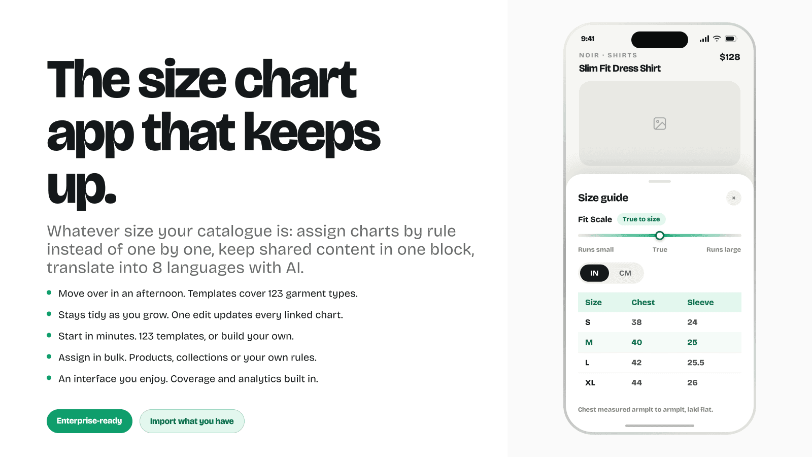 Jotly Size Chart & Size Guide screenshot 1