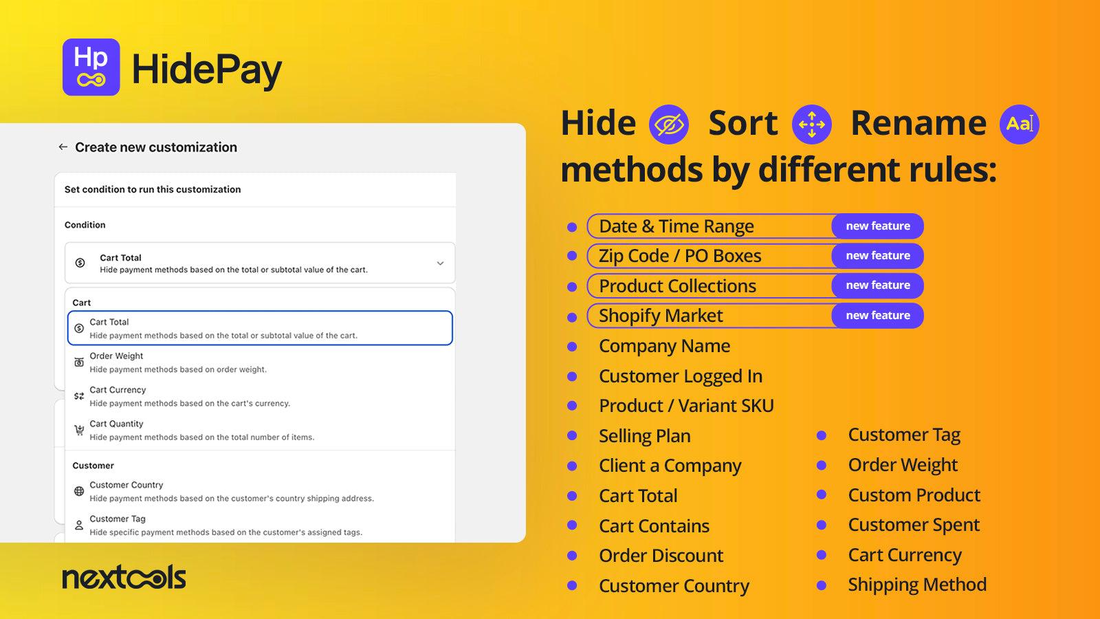 HidePay: Hide Payment Methods screenshot 2