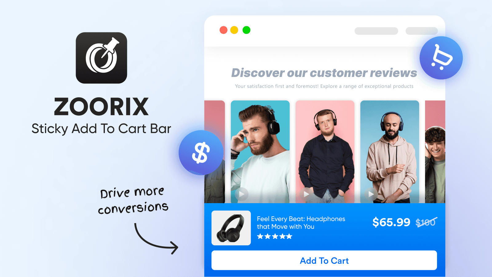 Zoorix Sticky Add To Cart Bar screenshot 1