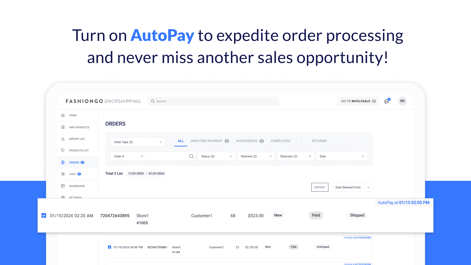 FASHIONGO DROPSHIPPING screenshot 2
