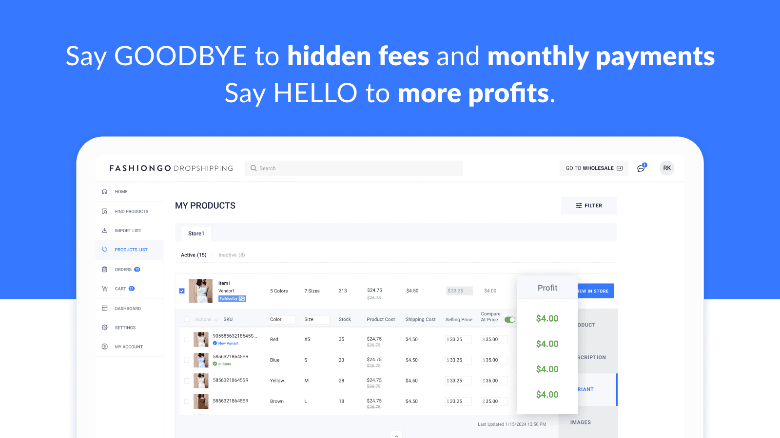 FASHIONGO DROPSHIPPING screenshot 1