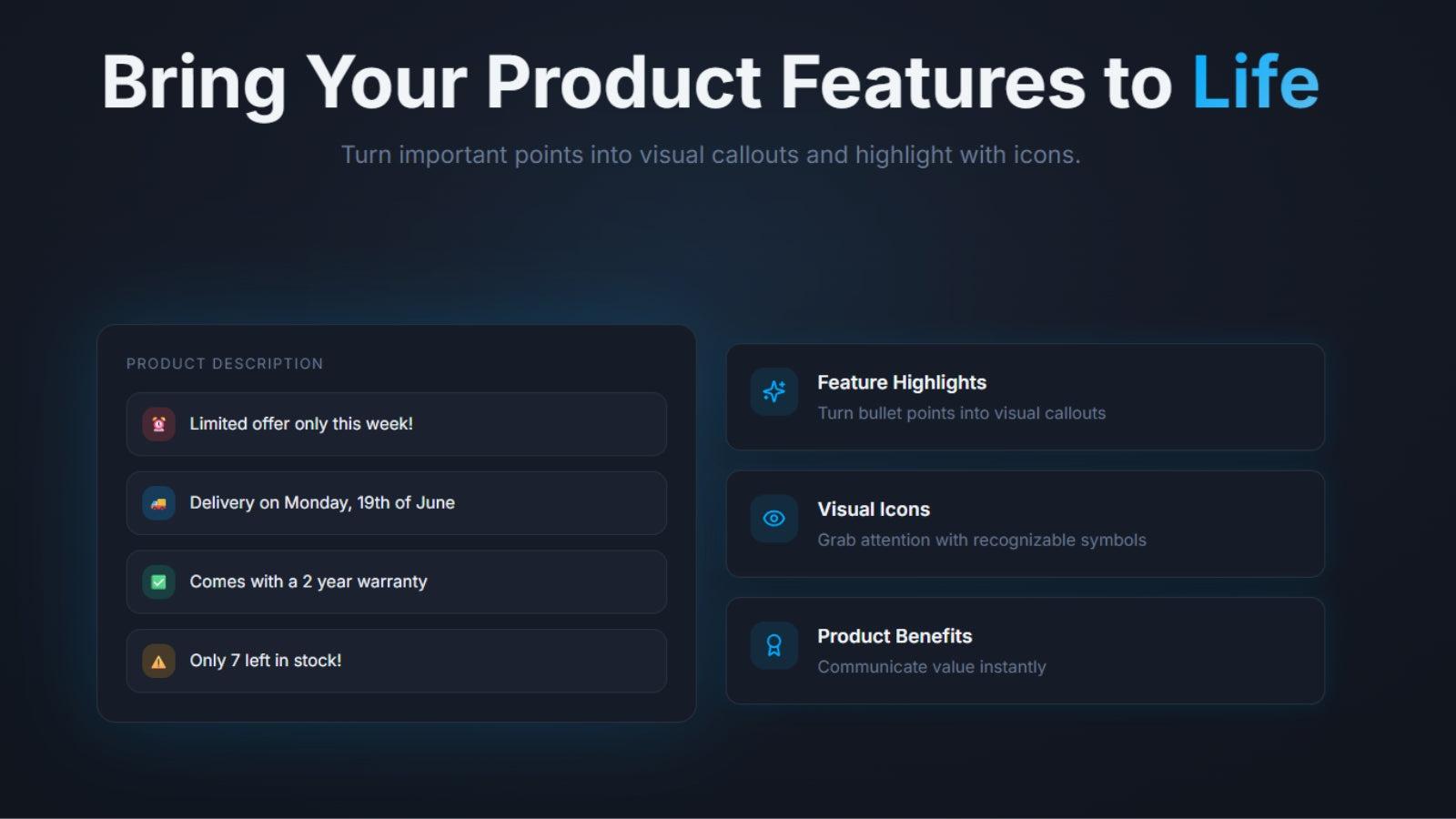T2 Product Description Icons screenshot 2