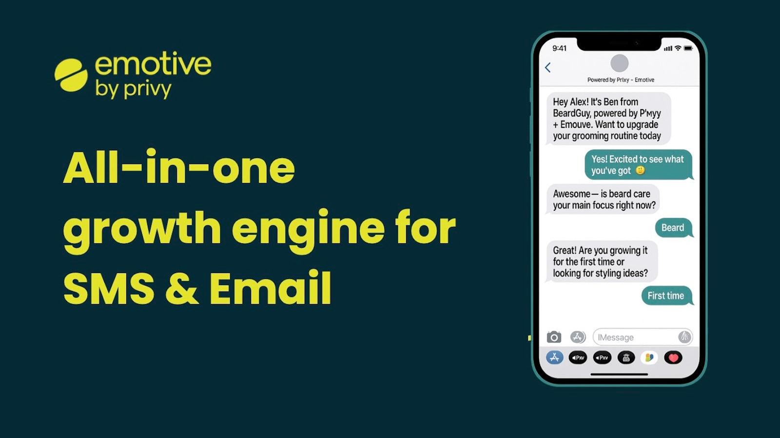 Emotive: SMS Marketing screenshot 1