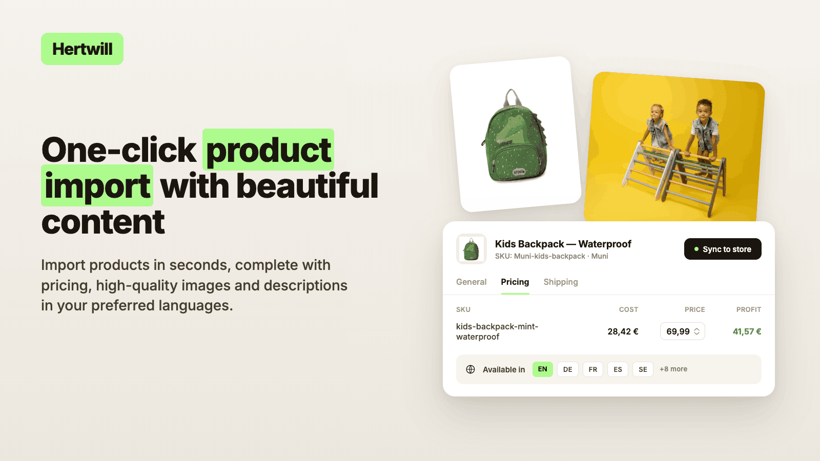 Hertwill: EU Dropshipping screenshot 1