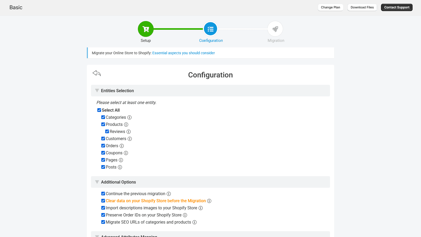 Next‑Cart Store Migration screenshot 2