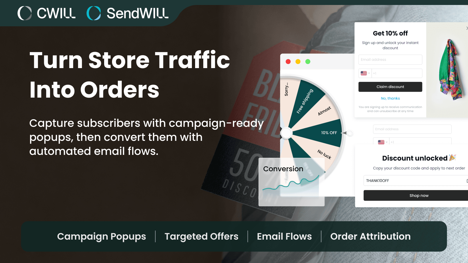 SendWILL Popup Email Marketing screenshot 1