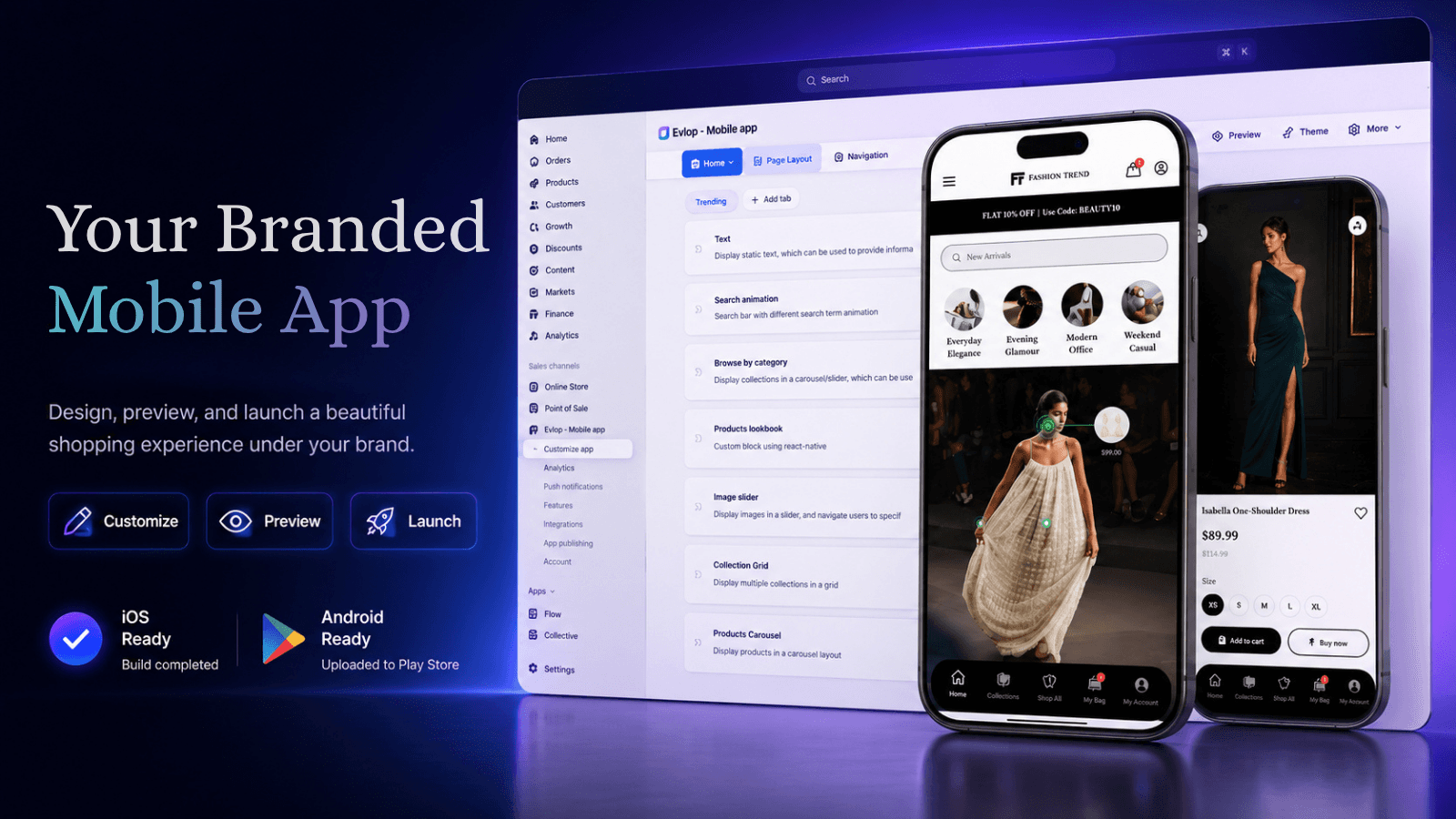 Evlop – Mobile App Builder screenshot 1