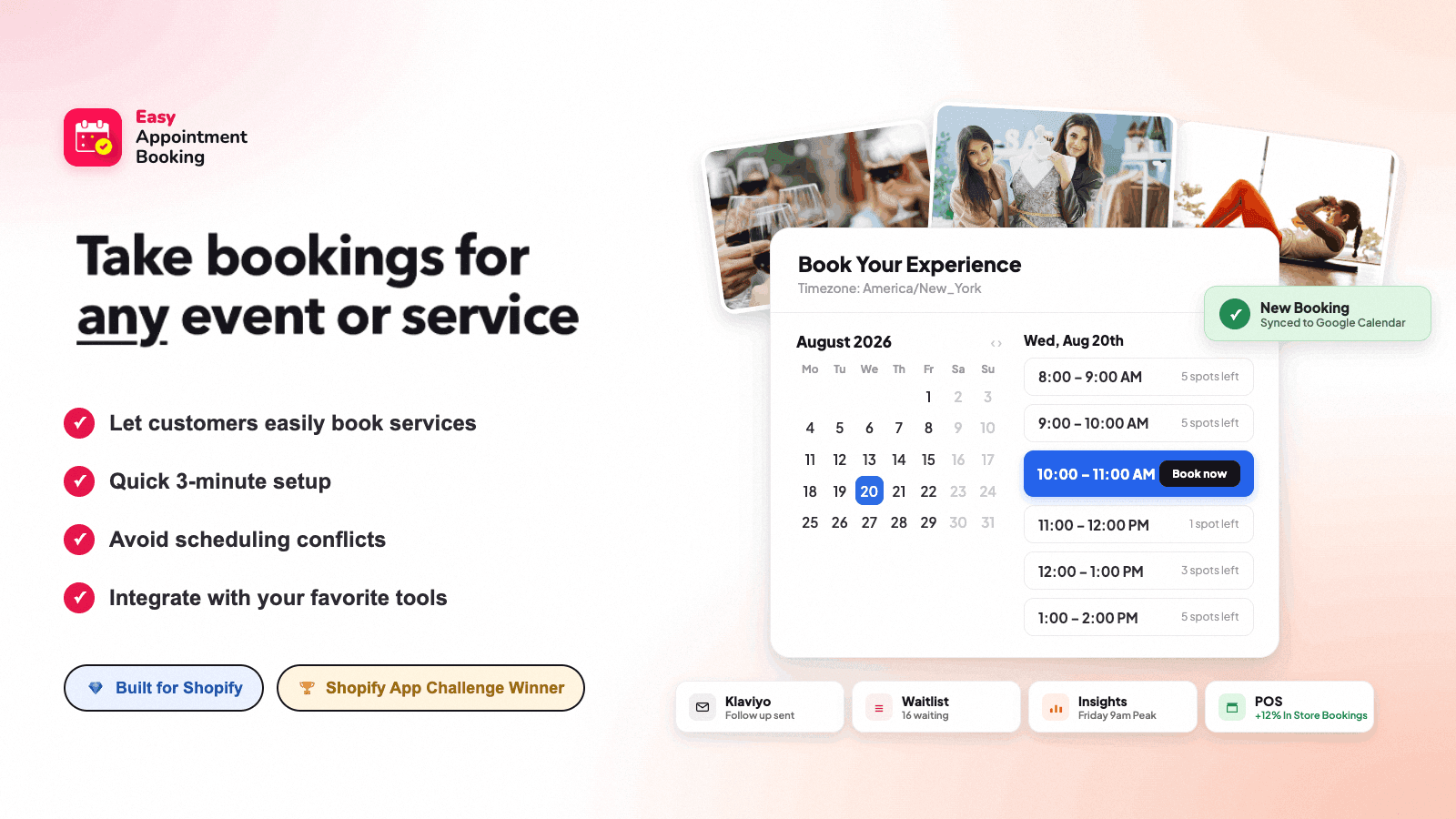 Easy Appointment Booking App screenshot 1