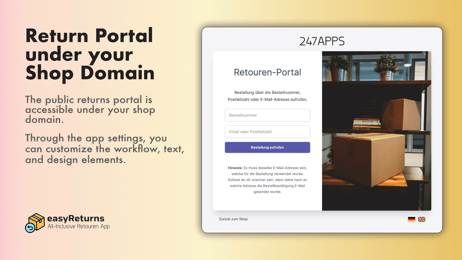 Returns & EU Withdrawal‑Button screenshot 2