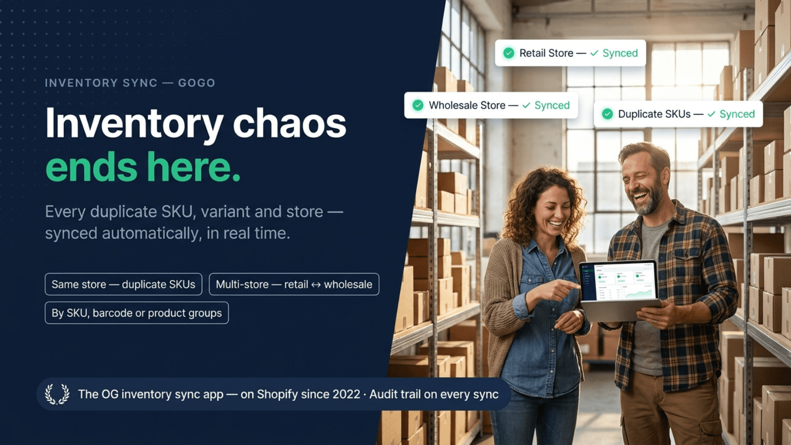 Inventory Sync ‑ GoGo screenshot 1