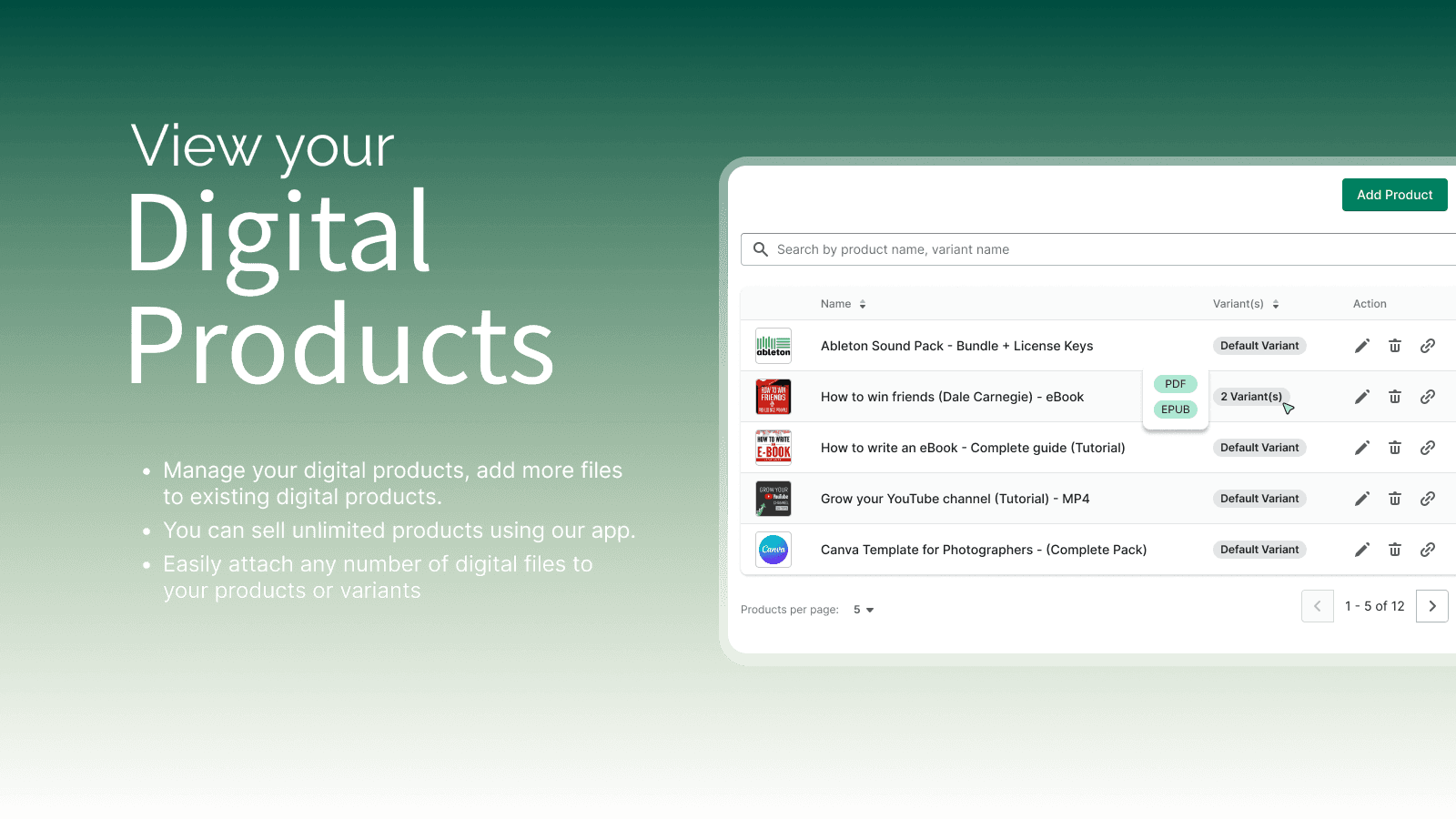Sellkite Digital Downloads screenshot 1