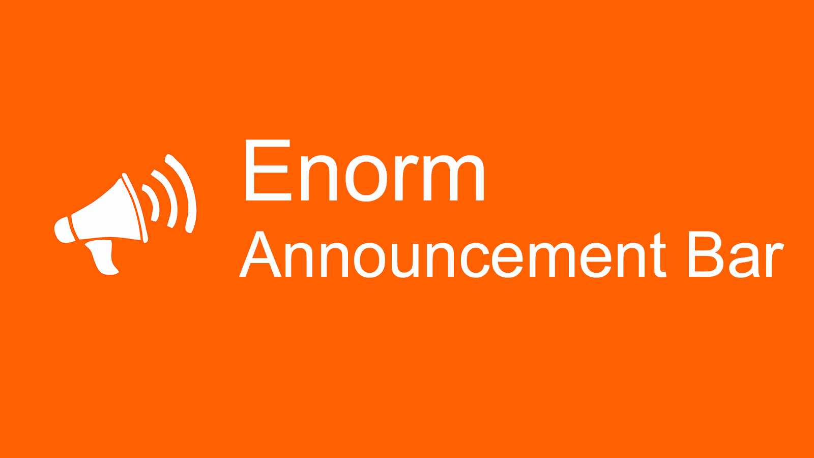 Enorm Announcement Bar screenshot 1