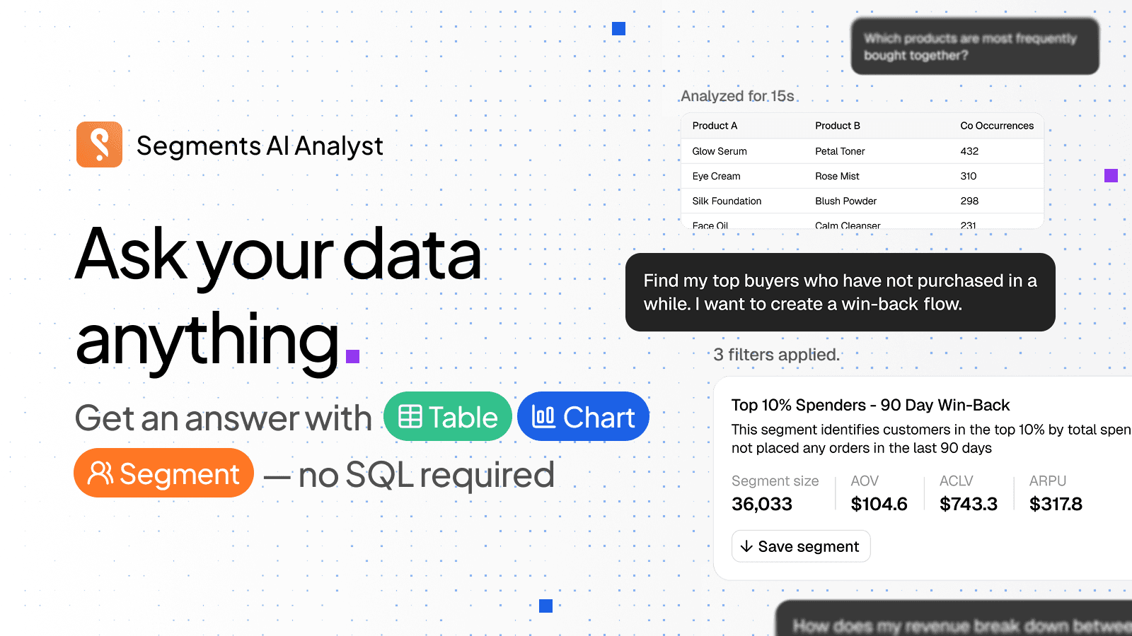 Segments AI Analyst screenshot 1