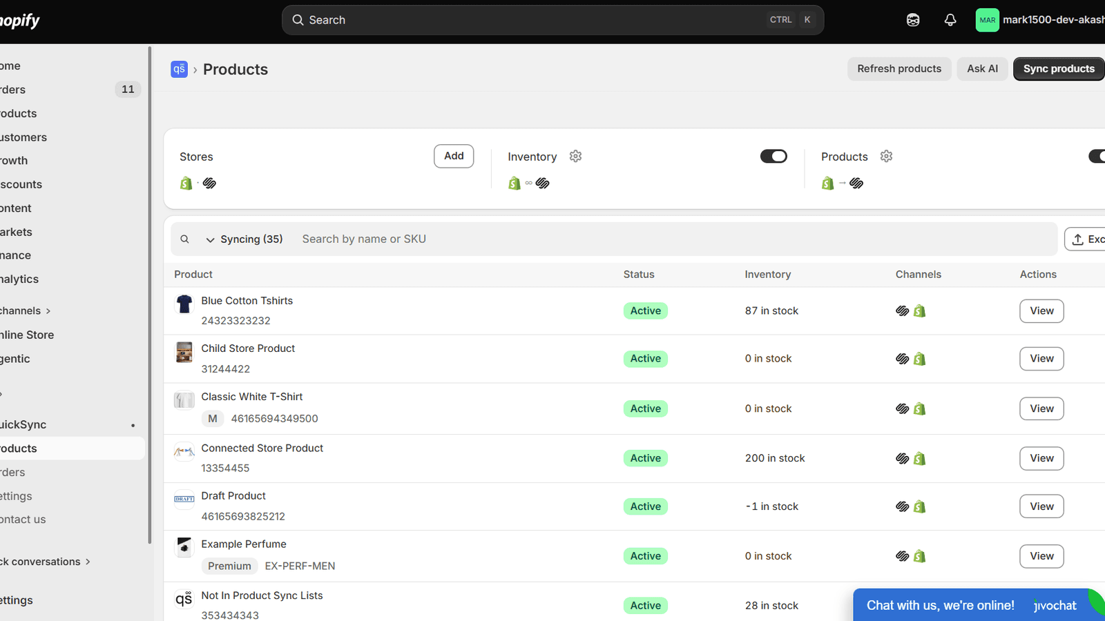 QuickSync for Squarespace screenshot 2
