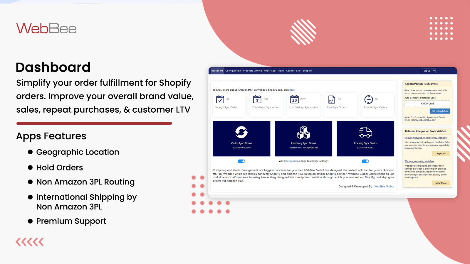 Amazon MCF by WebBee screenshot 1