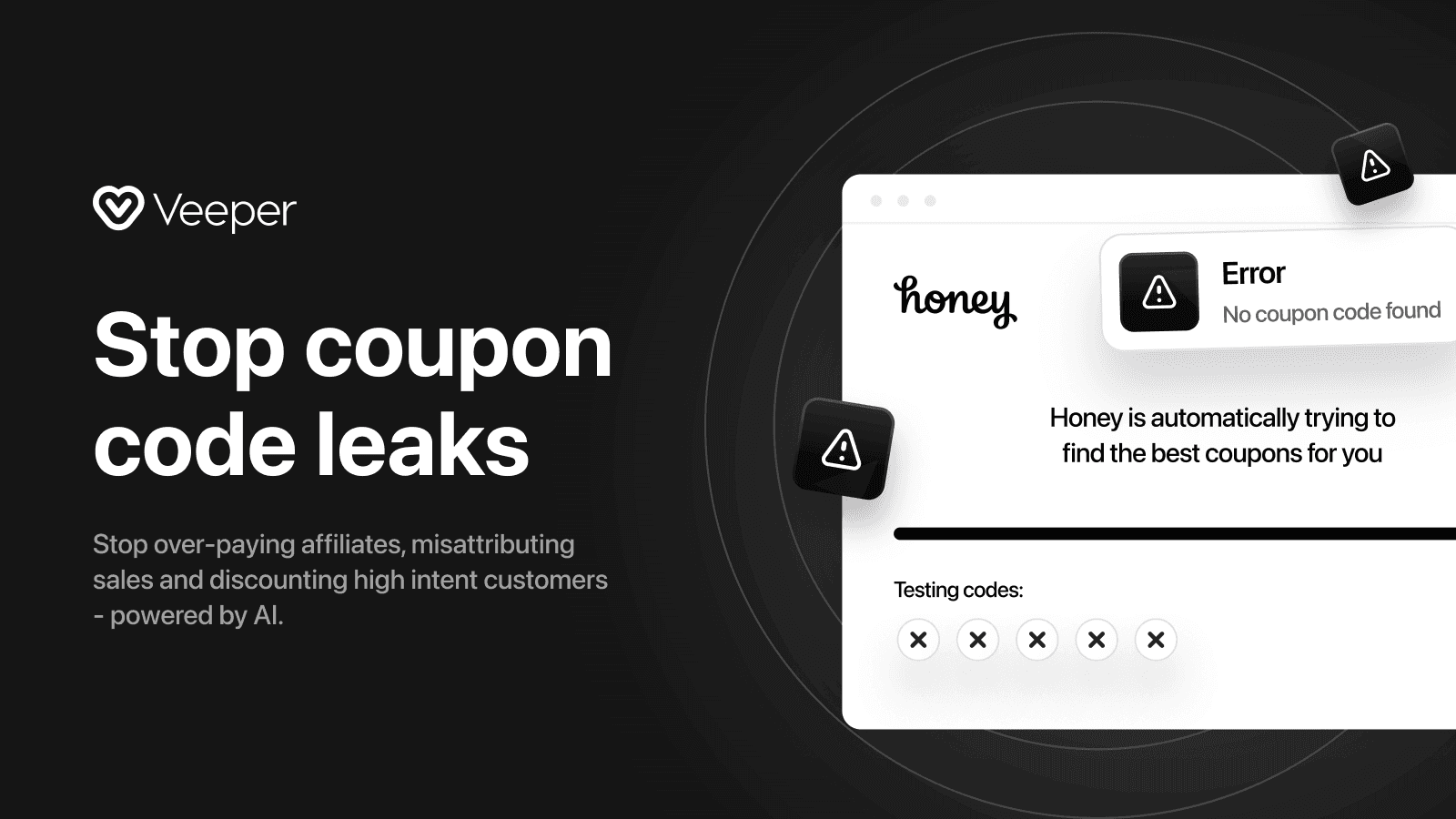 Veeper ‑ Stop Coupon Leaks screenshot 1
