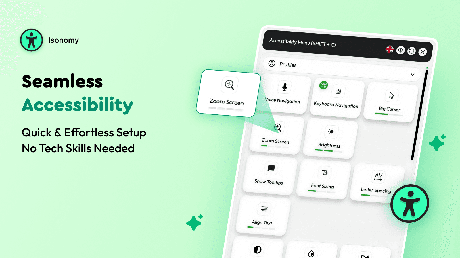 Isonomy Accessibility Widget screenshot 1