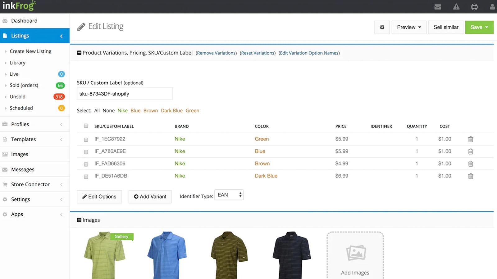 inkFrog for eBay screenshot 1