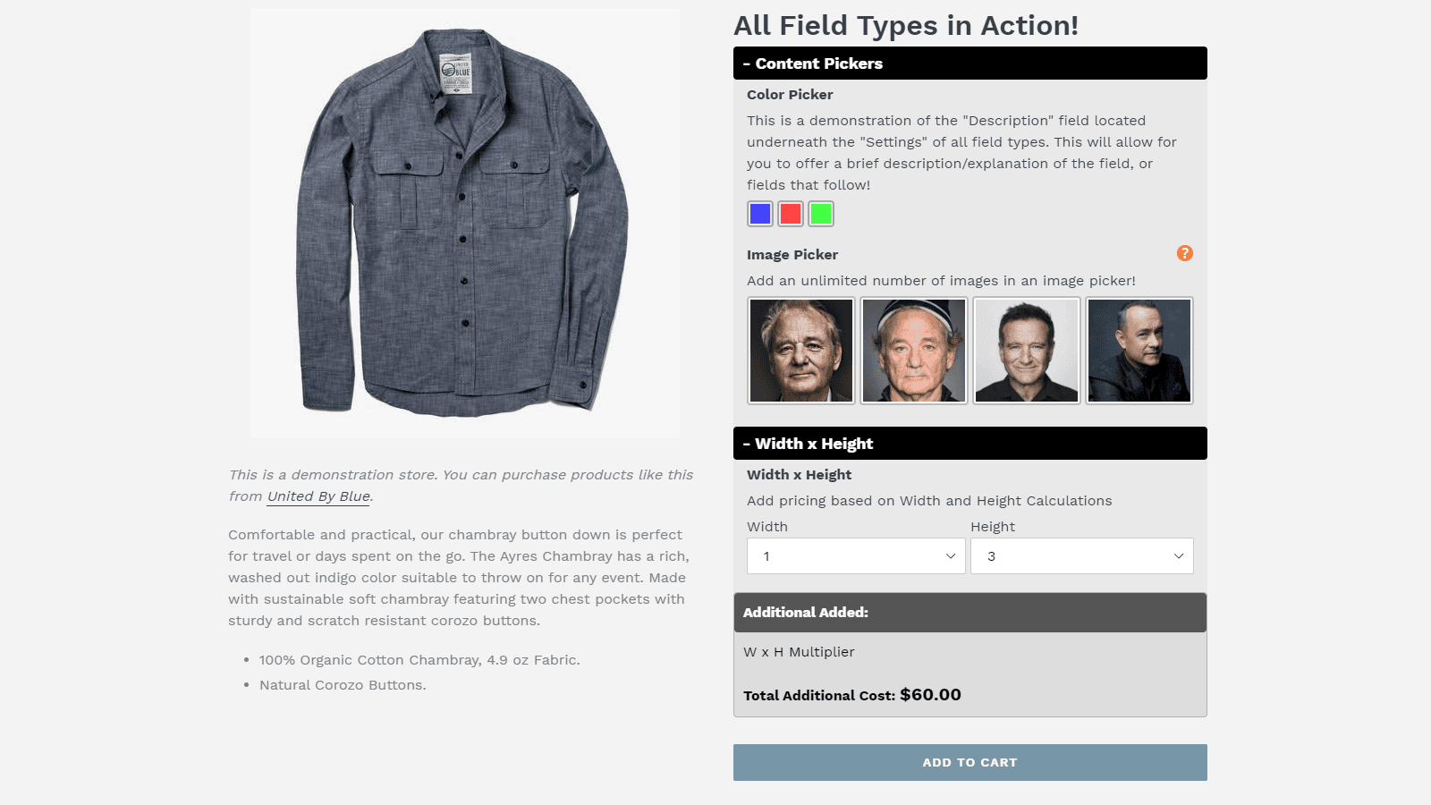 W3 Custom Product Options screenshot 2