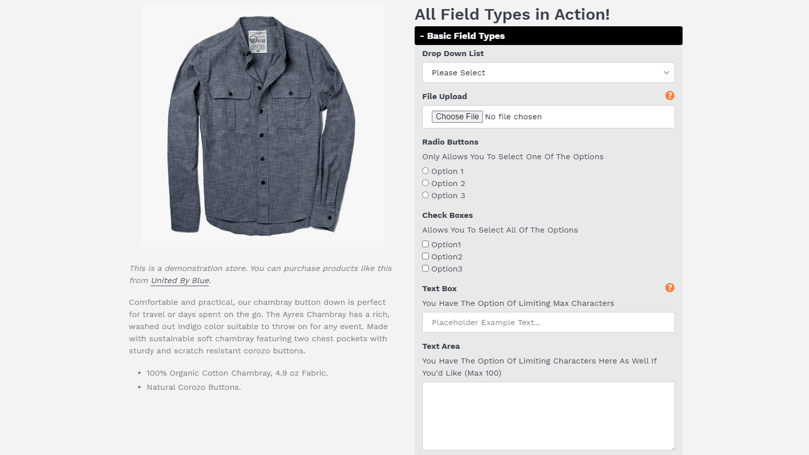 W3 Custom Product Options screenshot 1