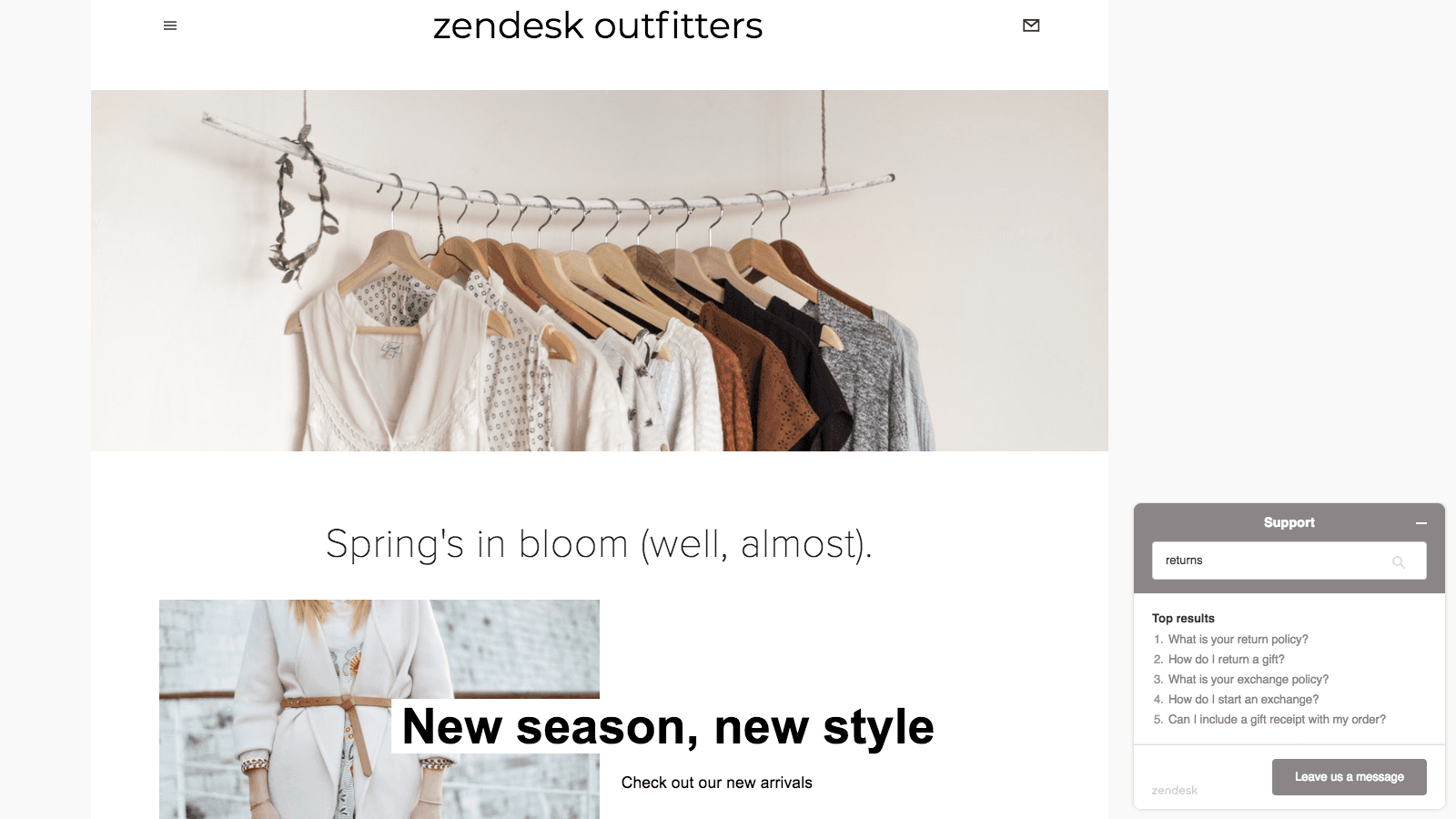 Zendesk screenshot 1