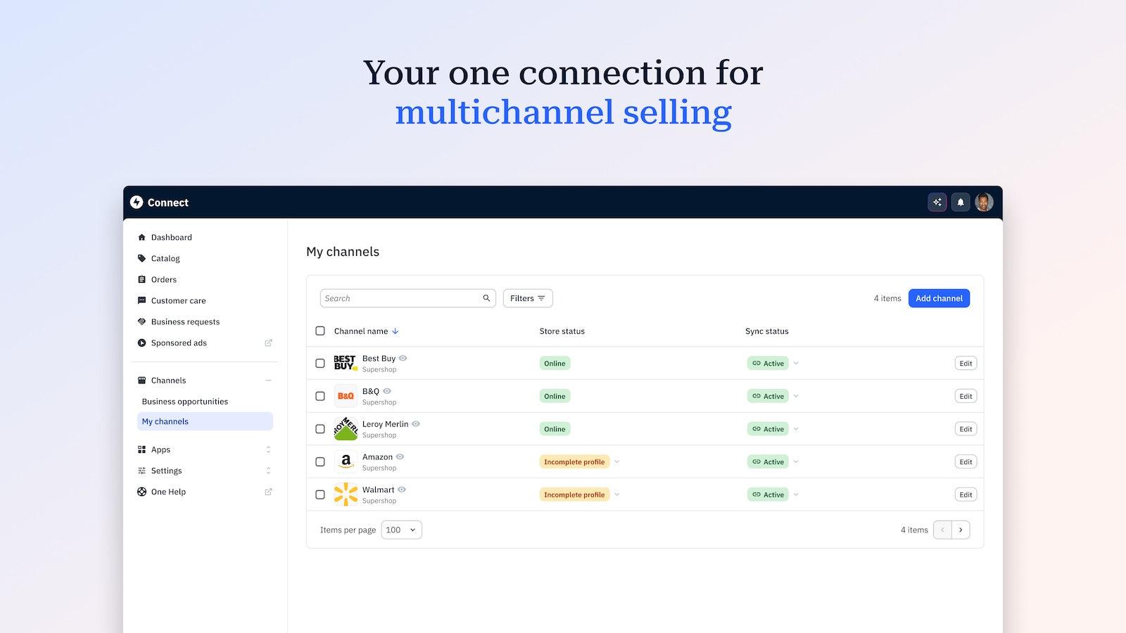 Mirakl Connect screenshot 1