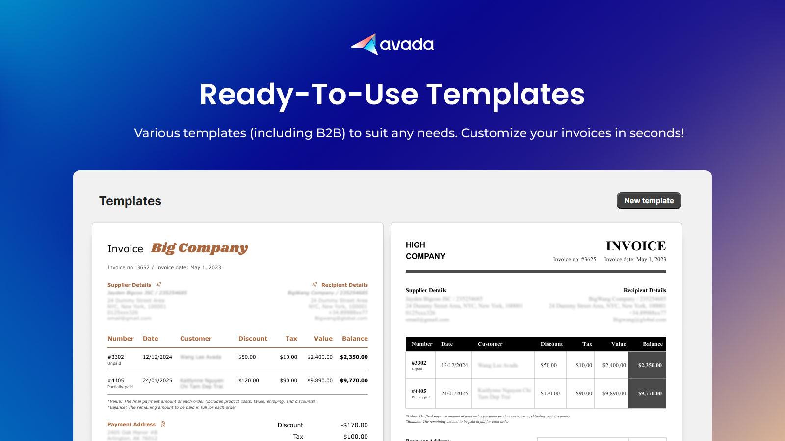 AG Order Printer ‑ PDF Invoice screenshot 2