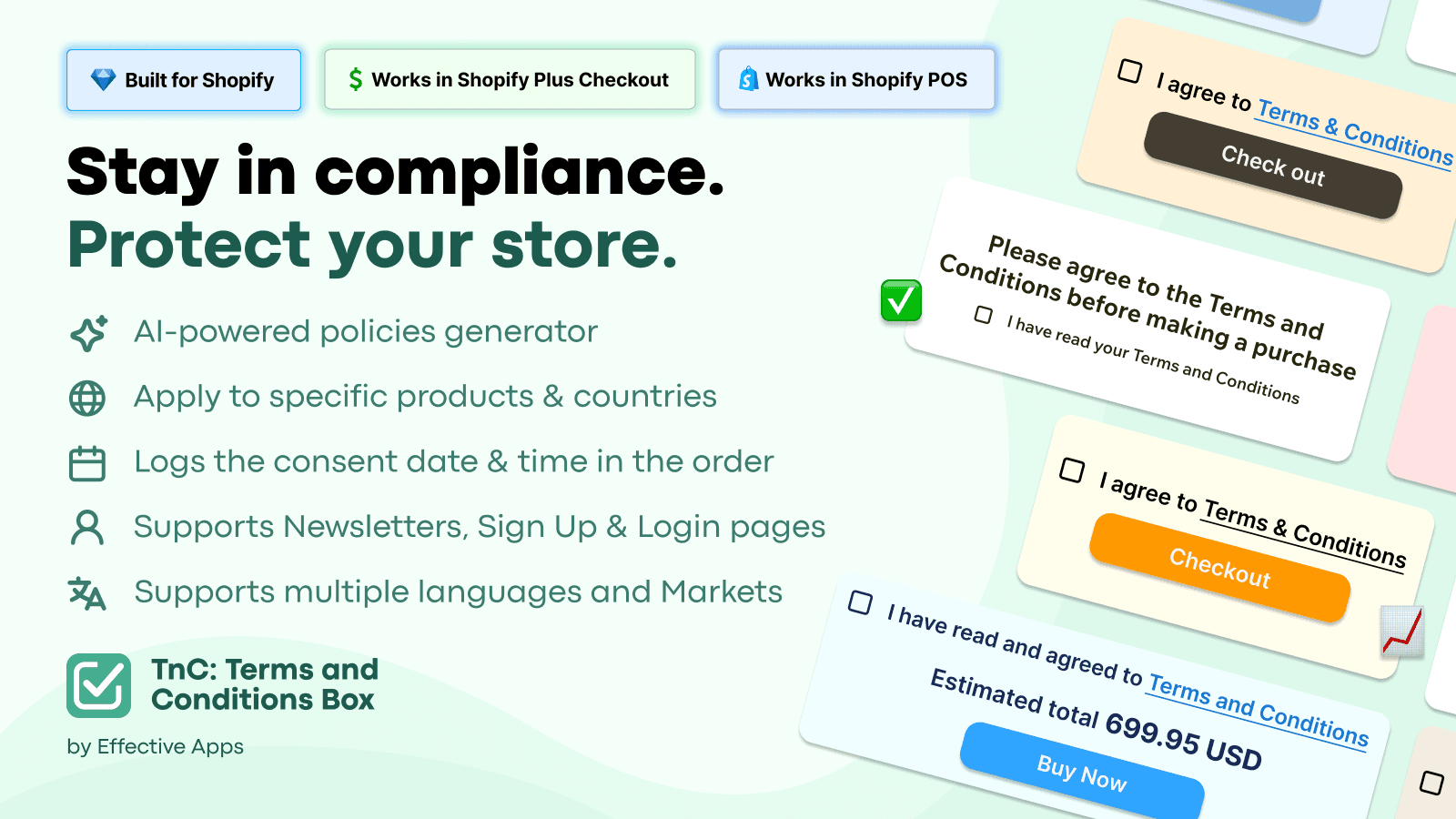 TnC: Terms and Conditions Box screenshot 1